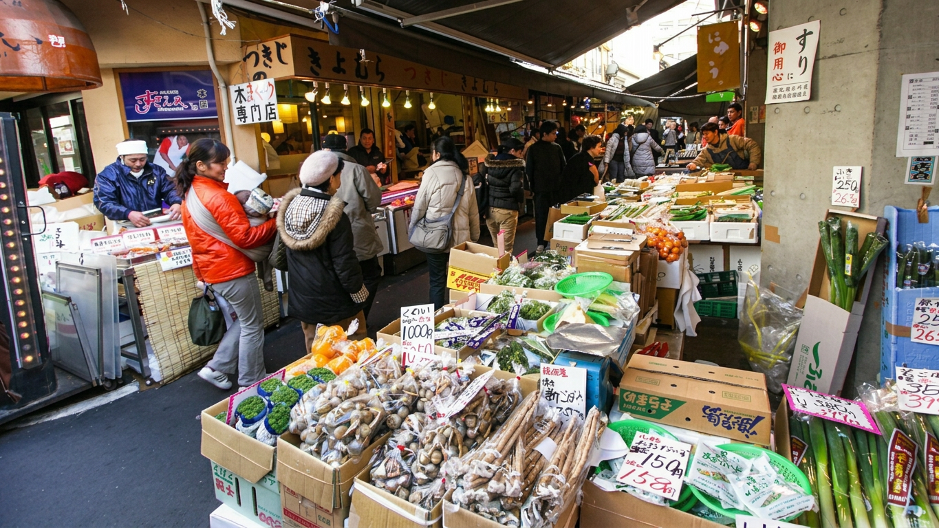 Tsukiji fish market
